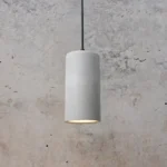 Pendente cilíndrico de concreto cimento