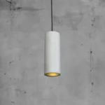 Pendente cilíndrico longo de concreto areia