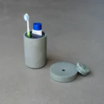 Saboneteira Funcional Cilíndrica de Concreto