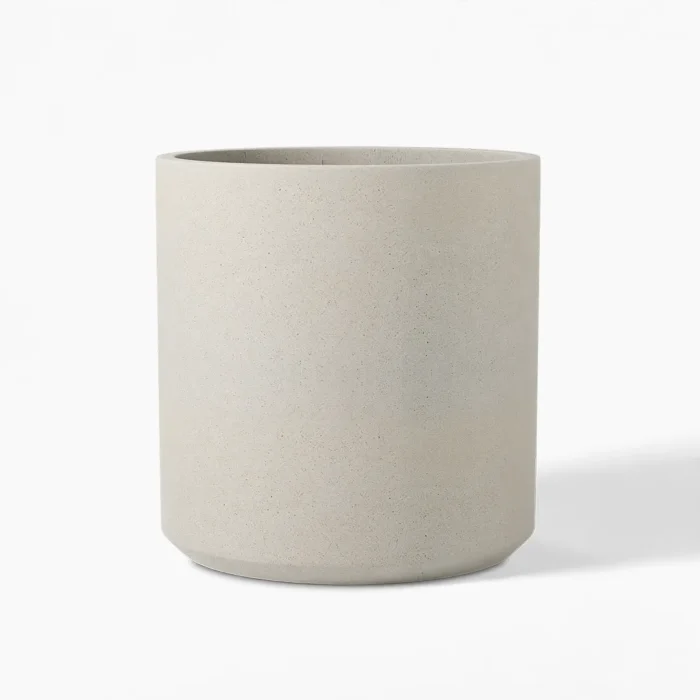 Vaso Cilíndrico Chanfrado de Concreto areia